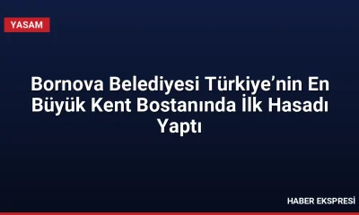 Bornova Belediyesi Türkiye’nin En Büyük Kent Bostanında İlk Hasadı Yaptı