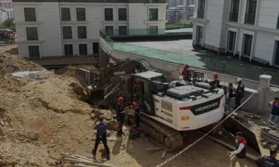 Başakşehirde inşaat alanında toprak kayması sonucu göçük