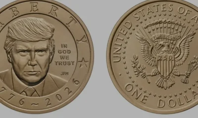 Donald Trump Portreli 1 Dolarlık Madeni Paralar Satışa Sunuldu